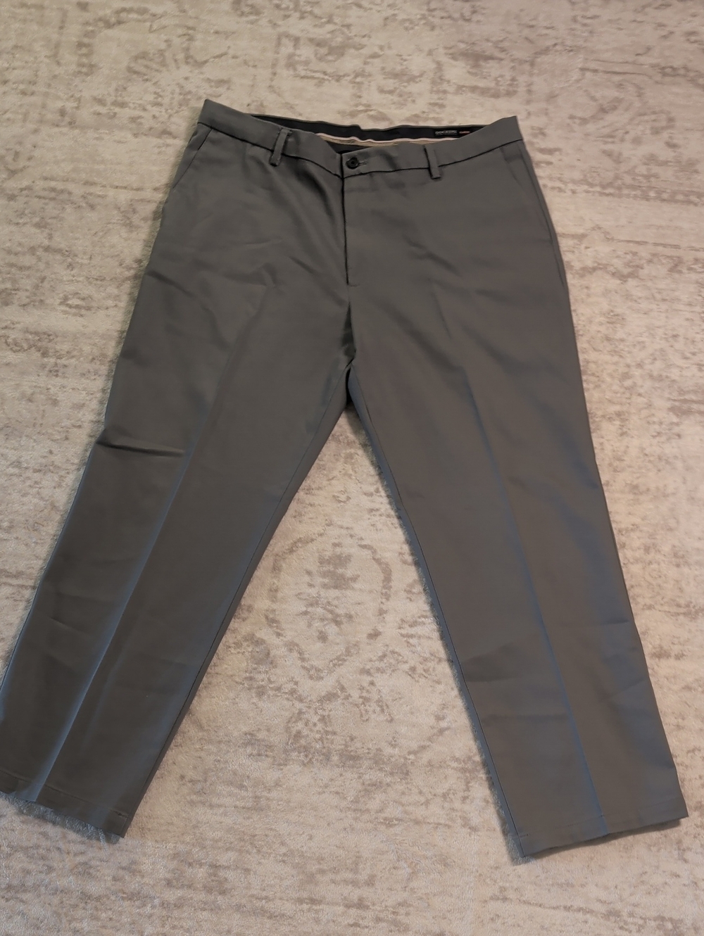 Dockers Men's Gray Dress Pants - Straight Fit 38/30